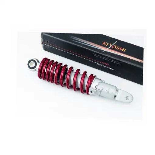 Амортизатор задний GY6/Yamaha-245мм*D-54мм (втулка 10мм / вилка 8мм) регулир., красный, ЗЧ-СКУТЕР, YQ-328628