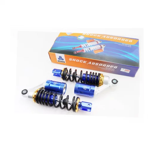 Амортизатор задній GY6/Yamaha-265мм*D-60мм (втулка 12мм / вилка 8мм) газовий регул., чорний к-кт 2шт, ЗЧ-СКУТЕР, YQ-328589