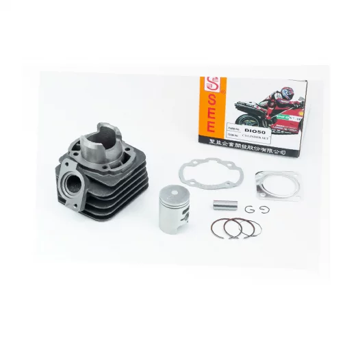 Цилиндр к-кт (цпг) Honda DIO AF27 50cc-39мм (палец 12мм) (AF18,AF25,AF28 DIO; AF24,AF30,AF31,AF51 TACT; LEAD20; FIT), жёлтая