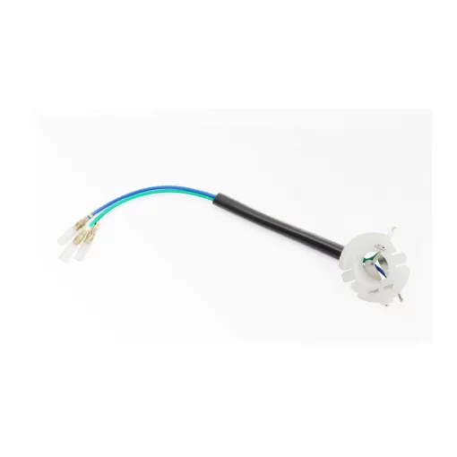 Патрон лампы фары цоколь BA20D пластик, белый тип 1, ЛАМПИ, YQ-301535