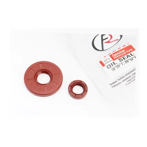 Сальники к-кт 2шт (16x26x7; 20x52x6) коленвала, Honda DIO AF61/62/67/68, коричневые, YQ-352253