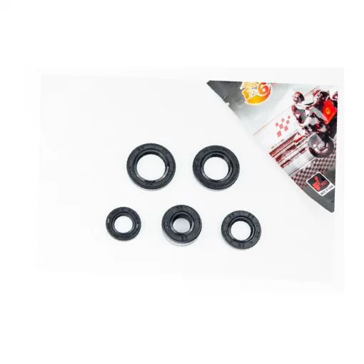 Сальники к-кт 5шт (11,6x24x10; 12x21x4; 13,7x24x5; 17x29x5; 18,9x30x5) двигателя, 70cc, DELTA, YQ-338729