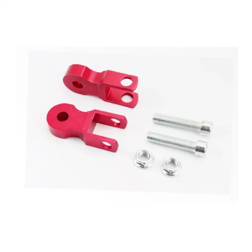 Удлинитель заднего амортизатора 45мм к-кт 2шт+болты+гайки, красный, ЗЧ-МОТО, YQ-301772