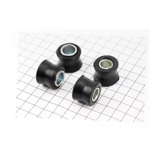 Сайлентблок амортизатора+втулка 10мм і 12мм к-кт 4шт, ЗЧ-МОТО, YQ-301543