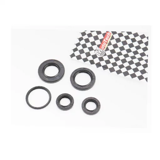 Сальники к-кт 5шт (17x27x6; 17x28x5,5; 24x43x6; 27x40x6; 33x39x4) двигуна, Suzuki AD50, YQ-363023