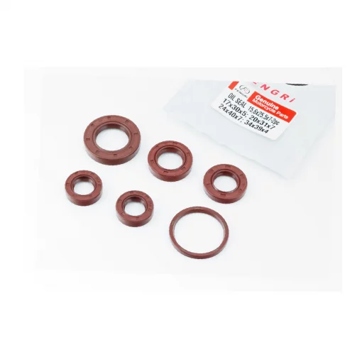 Сальники к-кт 6шт (15,6x25,5x7-2шт; 17x30x5; 20x31x7; 24x40x7; 34x39x4) двигателя, Honda DIO, коричневые, YQ-352254