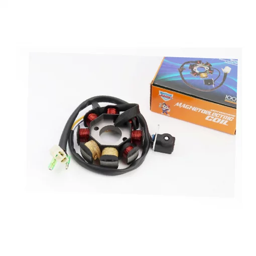 Статор магнето (генератора) (8 катушек разъем "мама 2+2") высота 32мм, 50-100сс 4Т, YQ-349320