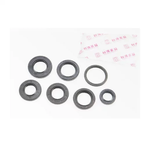 Сальники к-кт 7шт (17x27x6; 20x38x5; 22x38x6; 24x43x6; 25x37x6; 27x40x6; 34x41x4) двигателя, Suzuki AD100, YQ-363151