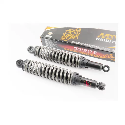 Амортизатор задний JH/CB/CG-340мм*d60мм (под втулки) регулир., дымчатый к-кт 2шт, ЗЧ-МОТО, YQ-318496