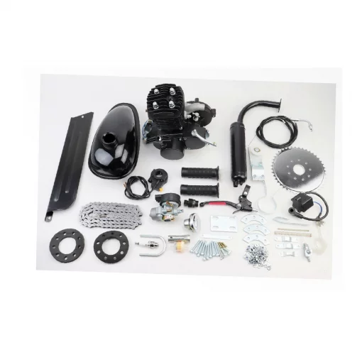 Двигатель велосипедный 2Т с ручным стартером+комплект для установки, чёрный, вело-МОТОР, YQ-307031