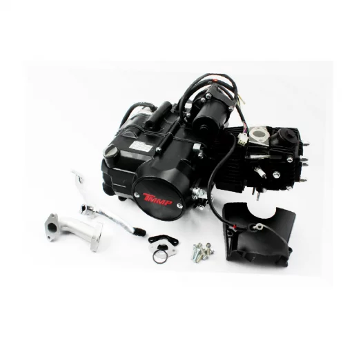 Двигатель для квадроцикла (мопедный) в сборе 110куб-"механика" (1 передача+1 задняя), ДВИГУН, YQ-307109