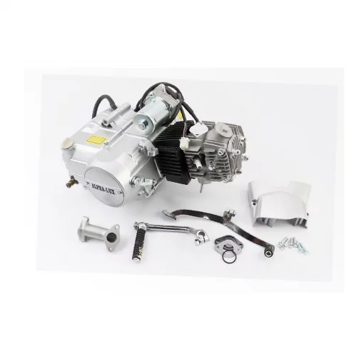 Двигатель мопедный в сборе 110куб (ALPHA)-"механика" (заливная горловина сверху), ДВИГУН, YQ-307095
