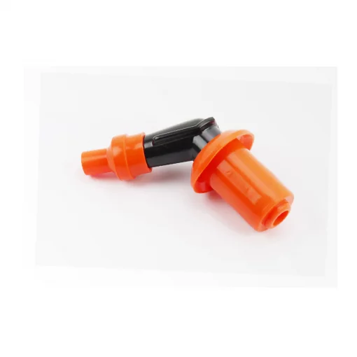 Свечной колпачок "люлька" 45&deg; (силикон), оранжевый, СВІЧКИ, YQ-337603