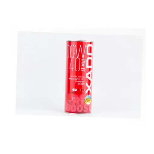 Масло 4T 10W-40 полусинтетическое для мототехники "ATOMIC OIL MA2 RED BOOST", 1L metal (XA26132), МОТОХІМІЯ, YQ-304686