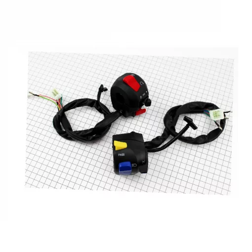 Блок кнопок на руле правый, левый к-кт 2шт (фишки "папа""папа"), Viper-V150A, YQ-508143