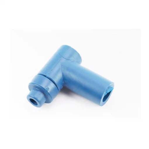 Свічковий ковпачок "люлька" 90&deg; малий (силікон), синій тип 1, СВІЧКИ, YQ-337181