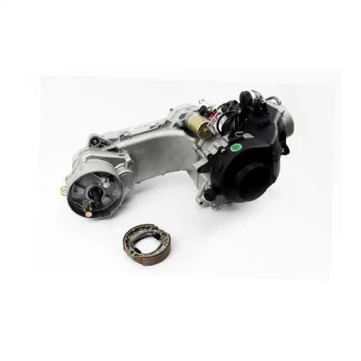 Двигатель скутерный в сборе 4Т-80куб (короткий вариатор, короткий вал), ДВИГУН, YQ-307030