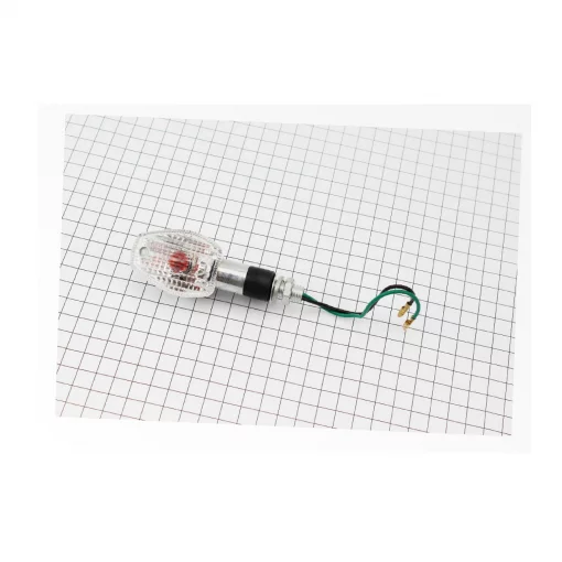 Поворотник "ГРУША" малий, хром., прозоре скло, ФАРИ, ПОВОРОТИ, YQ-337192