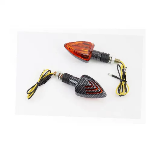 Поворотник "СТРІЛА" карбон, помаранчеве скло, к-кт 2шт 5514, ФАРИ, ПОВОРОТИ, YQ-301288