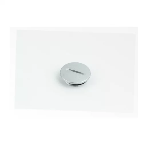 Гайка (заглушка) левой крышки двигателя большая+манжет, серая, DELTA, YQ-357472