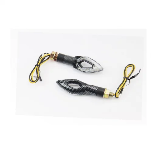 Поворотник діодний LED "СТРІЛА" з отвором карбон, к-кт 2шт, ФАРИ, ПОВОРОТИ, YQ-337731