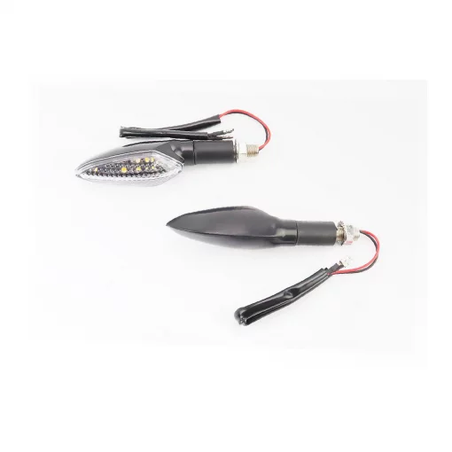 Поворотник диодный RACING, чёрный малый, к-кт 2шт тип 1, ФАРИ, ПОВОРОТИ, YQ-337598