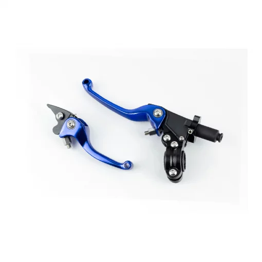 Рычаги руля к-кт (правый диск тормоз), откидные, синие, ЗЧ-ATV, YQ-335524