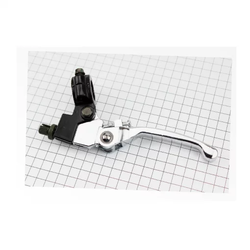 Рычаг руля левый с креплением (сцепления) откидной, хром, ЗЧ-ATV, YQ-335316