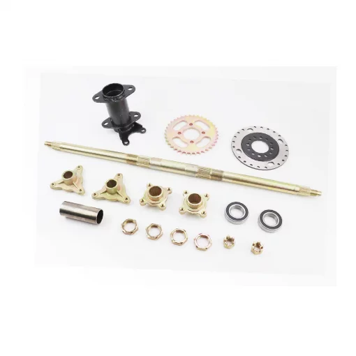 Вісь задня 740мм, ATV027-19, кріплення, диск гальмівний, зірка, маточини-к-кт 17 деталей, ЗЧ-ATV, YQ-335248