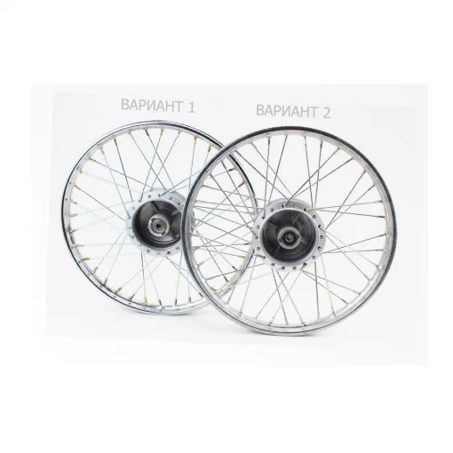 Диск передний спицованный (колесо) 17x1,2 DELTA, хром (ось 10мм), DELTA, YQ-318097