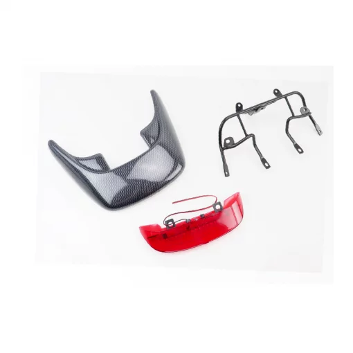 Honda DIO AF-28 Пластик-"спойлер", карбон+крепление+фонарь "спойлера" к-кт, пластик-J, YQ-329169