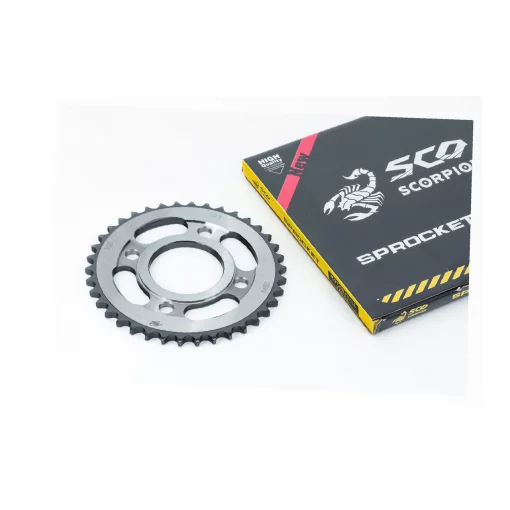 Звезда задняя WY125-428-38T-d-58; 4отв.*90мм "калёная" (ZS125J спицы), ЗЧ-МОТО, YQ-356320