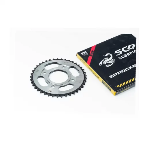 Звезда задняя WY125-428-41T-d-58; 4отв.*90мм "калёная" (ZS125J спицы), ЗЧ-МОТО, YQ-356321