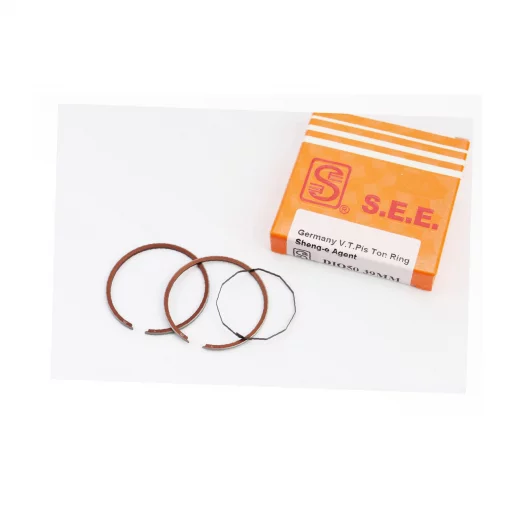 Кольца поршневые Honda DIO50 39мм STD (замки внутренние), жёлтая коробка, YQ-308140