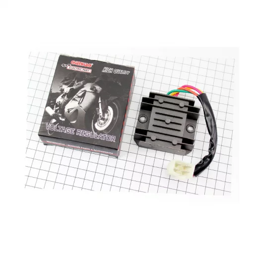 Реле-регулятор напруги 4 дроти-"4" (роз'єм великий "тато"), 125-150сс 4Т, YQ-310329