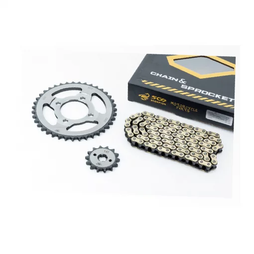 Звезды, цепь к-кт JH-428H-104L+39T+14T "калёная, цепь GOLD" (в коробке), DELTA, YQ-357643