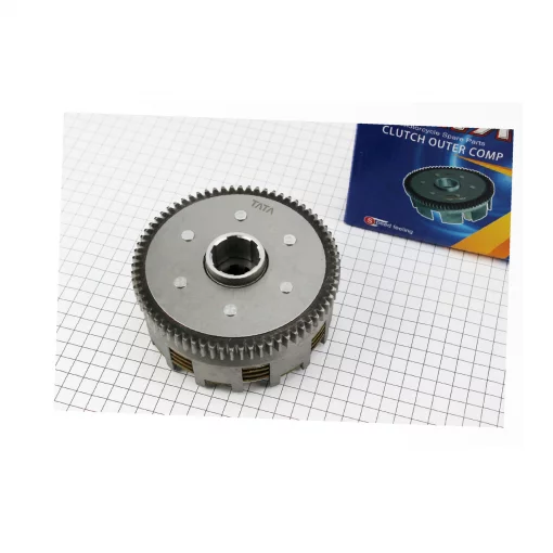 Зчеплення, маховик в зборі (4 болти, маховик 70 зуб.) CB-125cc тип 1, Viper-125-150J, YQ-321647