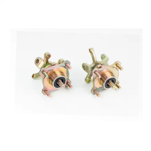 Цапфа (поворотный кулак) ATV 150-250 правый+левый в сборе со ступицей (на 4 болта) под дисковый тормоз (ось 17мм), ЗЧ-ATV,