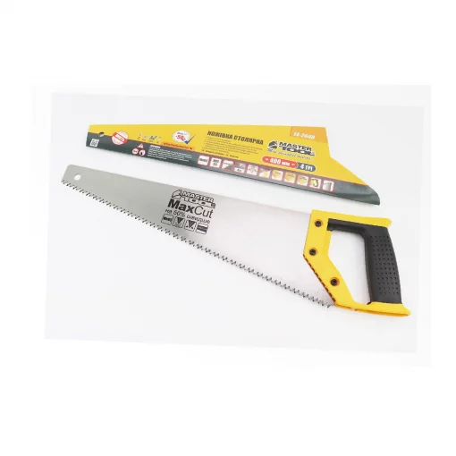 Ножівка по дереву 400мм, 4TPI MAX CUT, загартований зуб, 2D заточування (14-2640), Ручний інструмент, YQ-702312