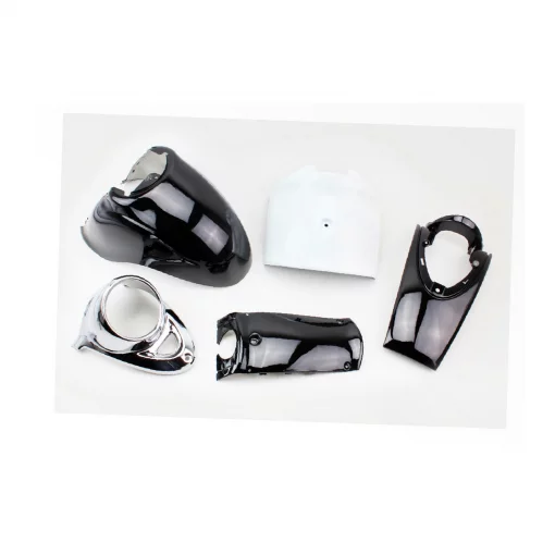 Yamaha VINO SA10J-2т Пластик-к-кт крашеные 11 деталей, чёрный (возможны незначительные дефекты покраски), пластик-J, YQ-329281