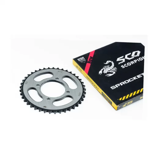 Звезда задняя RS125-428-41T-d-64; 4отв.*80мм "калёная" Loncin- JL200-10/Yamaha YBR125, ЗЧ-МОТО, YQ-351573