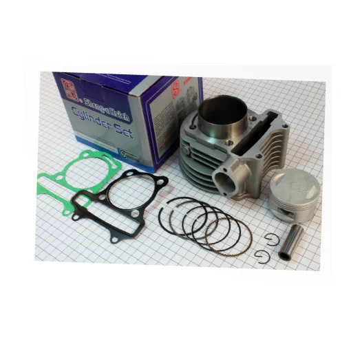 Циліндр к-кт (цпг) 150cc-57,4мм (палець 15мм), синя коробка, 125-150сс 4Т, YQ-310218