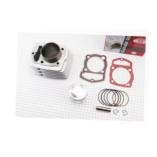 Цилиндр к-кт (цпг) CB150cc-62мм (высота цилиндра 69/97мм) (палец 15мм), красная коробка, Viper-125-150J, YQ-356015