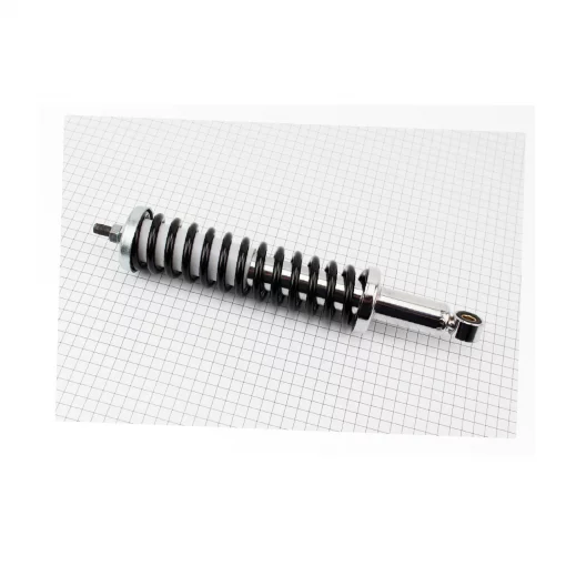 Амортизатор коляски 300мм*d52мм (втулка 10мм/резьба М10мм), чёрный, белая втулка, ІЖ, YQ-342305