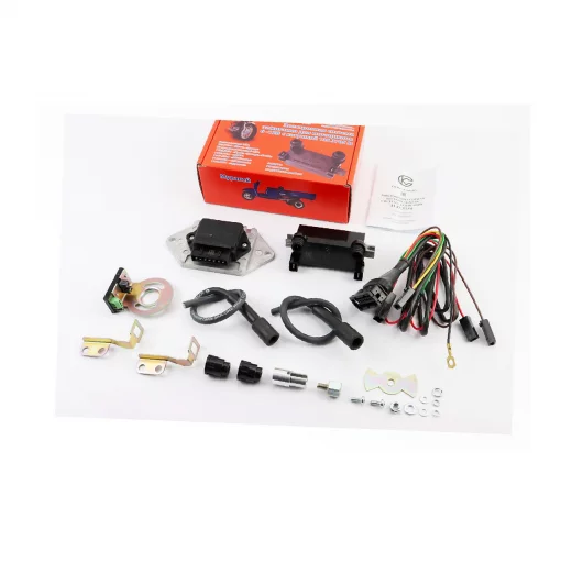 БСЗ/микропроцессорная система зажигания 1147.3734, с новой катушкой 1135.3705М 6-12V (Юпитер), с силиконовыми бронепроводами и