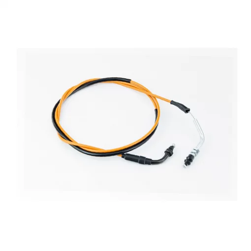 Трос газа 4Т-50cc (крепление верхнее с резьбой) (трос 194см; кожух 186см), жёлтый, ТРОС КИТАЙ, YQ-305013