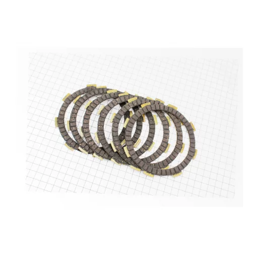 Диск зчеплення фрикційний 6шт, к-кт 150/200cc, CG125-250, YQ-326080