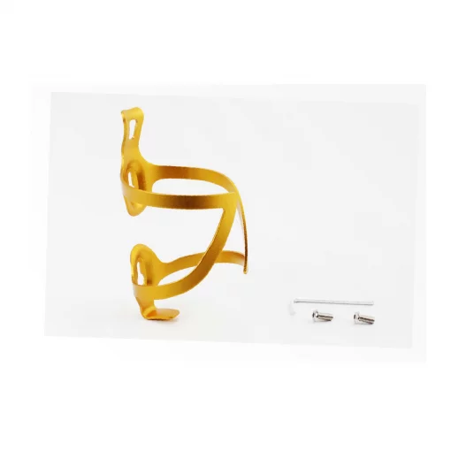 Флягодержатель алюминиевый, крепл. на раму, жёлтый BC107, ВЕЛОАКСЕСУАРИ, YQ-409712