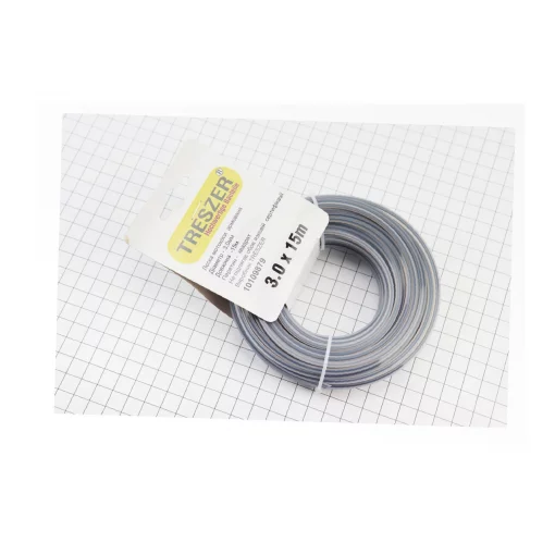 Леска, d-3,0мм 15м "квадрат", двухкомпонентная, ТРИМЕР, YQ-213313