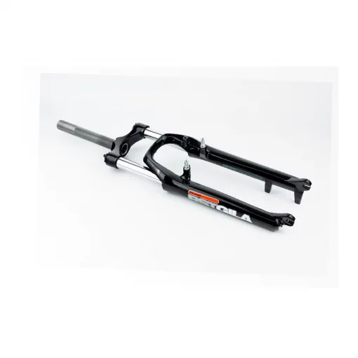 Вилка 26 "амортизаційна, з різьбою 1-1/8" (28,6мм), шток 190мм, з ходом 100мм, V/Disk-brake, Preload, алюмінієва, чорна Gila-T,